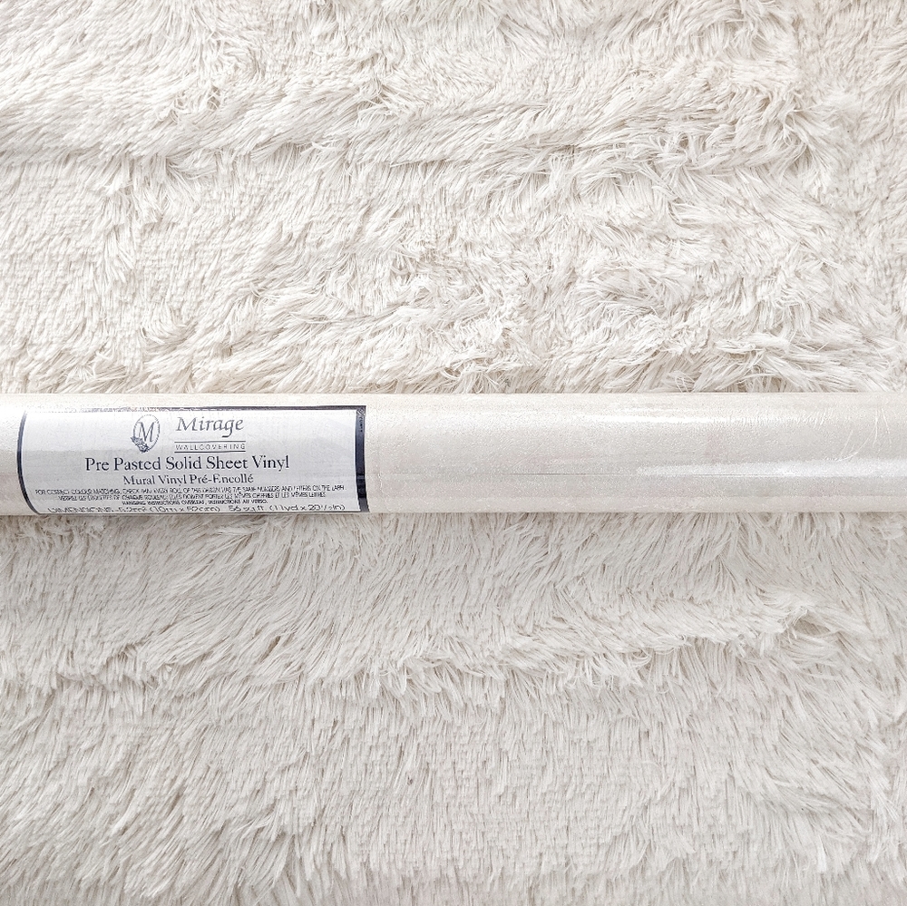 Mirage Wallcovering Pre Pasted Solid Sheet Vinyl